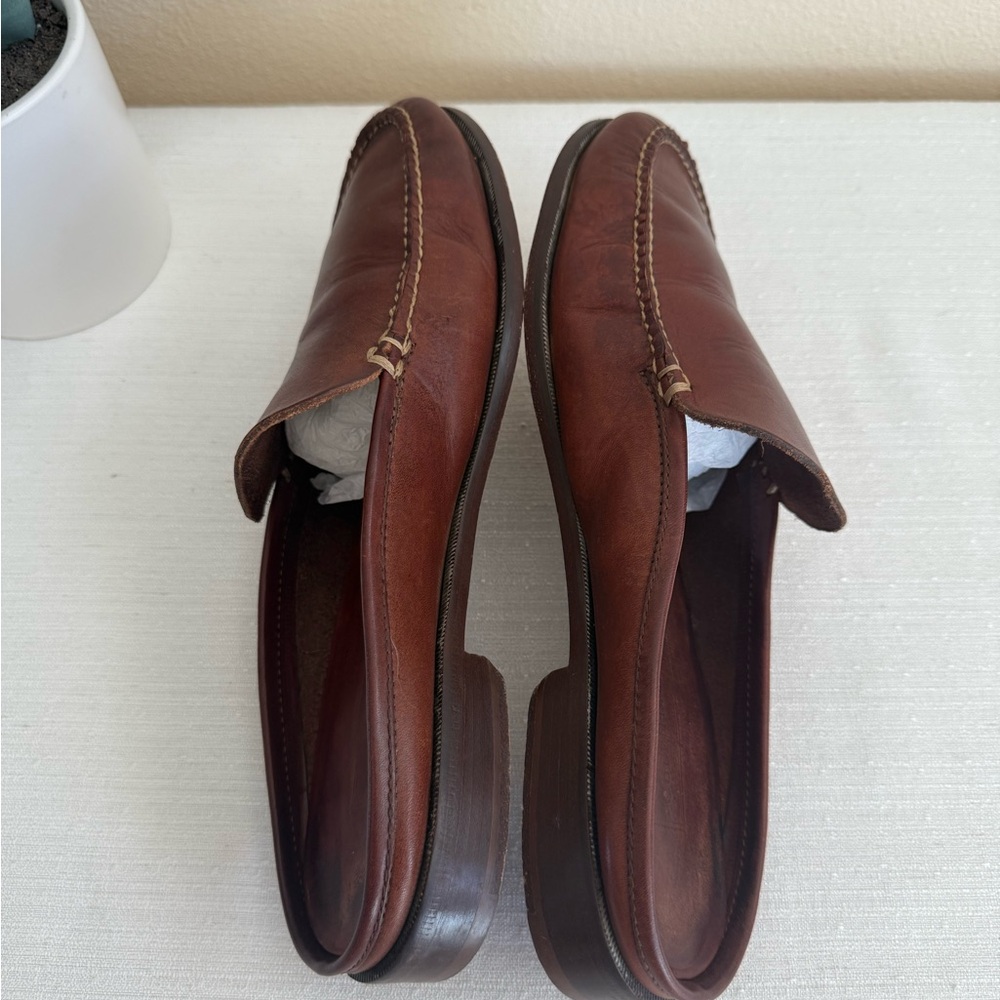 Cole Haan Rich Brown Leather Slip-On Loafer Mules - Picture 8 of 11
